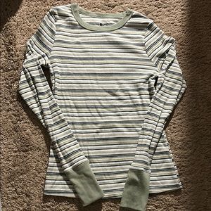 Striped Shirt with Green Cuffs